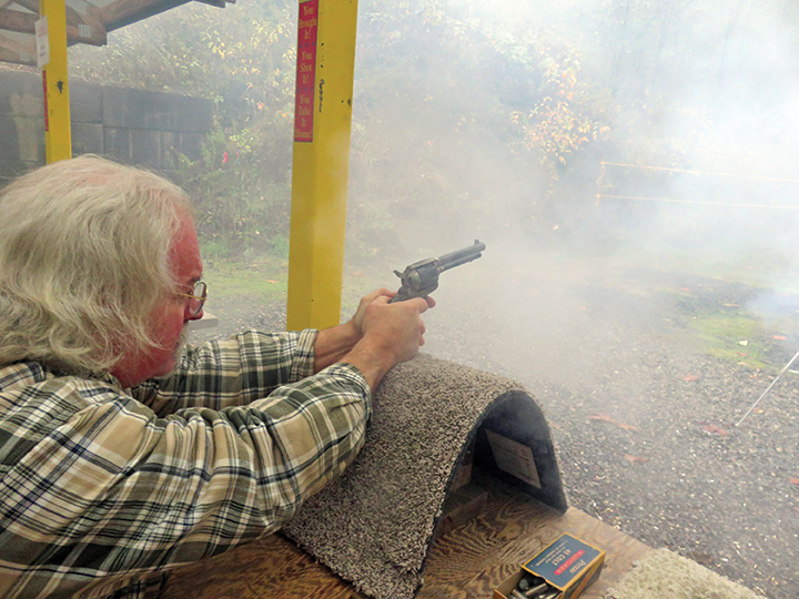 “The Smoke of a .45” hangs heavy with black powder loads.